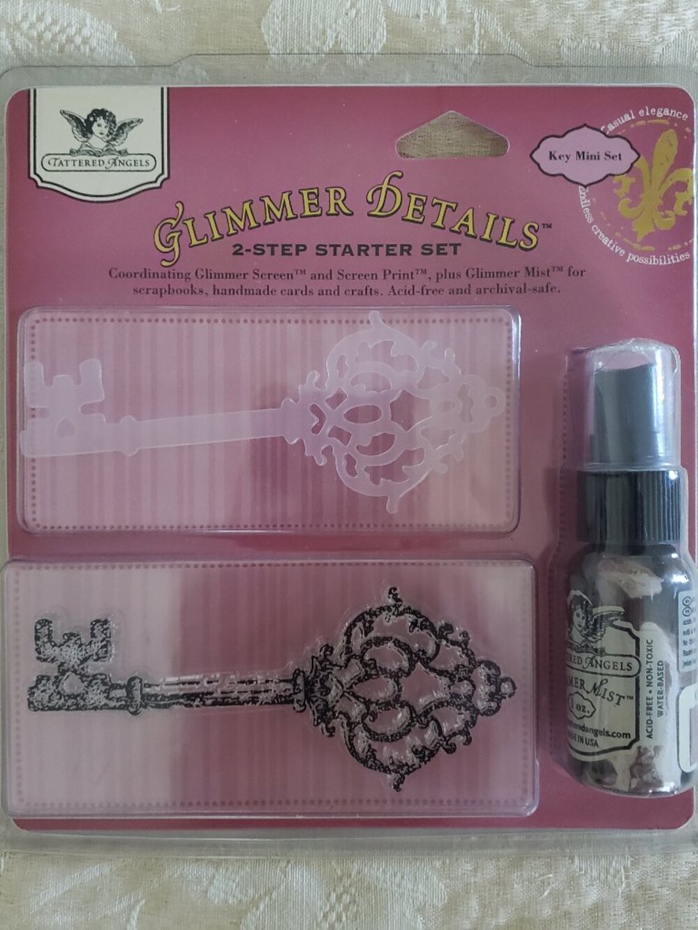 Tattered Angels Glimmer Details 2-Step Starter Set Key Mini